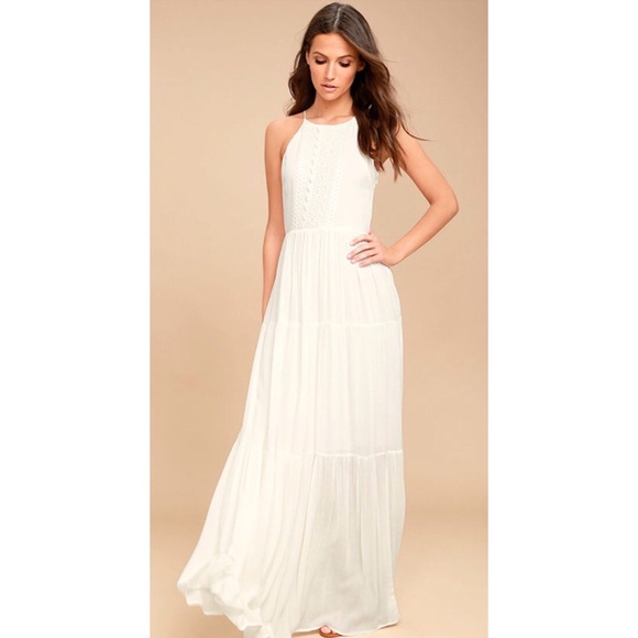 Lulus Dresses & Skirts - Lulus White Embroidered Maxi Dress